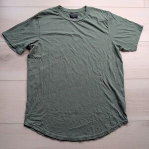 Goodlife Tri-Blend T-Shirt Mens XL Curve Hem Olive Green Made in USA